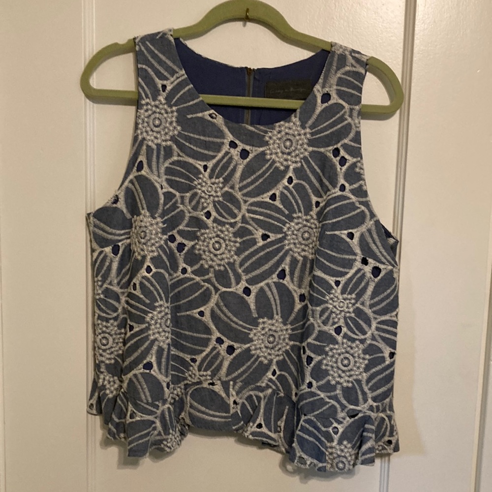 Anthropologie Sunday in Brooklyn Floral Sleeveless Top
